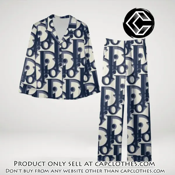 Trending luxury dior satin pajama set pjs1044 cc1827287